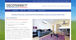 Desktop Screenshot of chauffage-decotherm.com